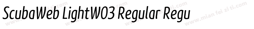 ScubaWeb LightW03 Regular Regular字体转换